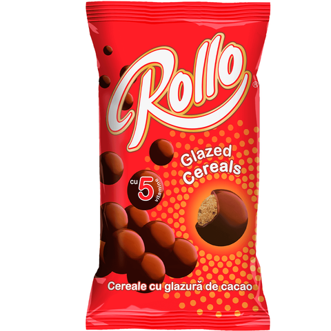 Cereale cu glazura de cacao - Rollo - 100g