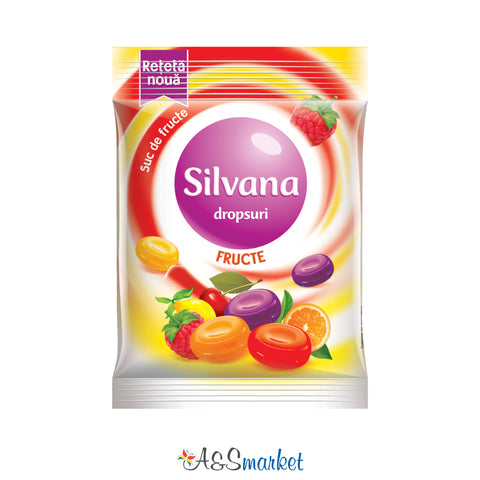 Dropsuri cu aromă de fructe - Silvana - 75g