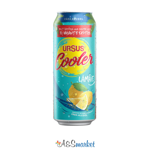 Bere cooler cu lămaie fară alcool - Ursus - 500ml